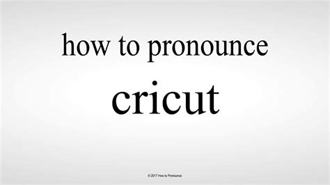 how to pronounce circuits|how to pronounce cricut machine.